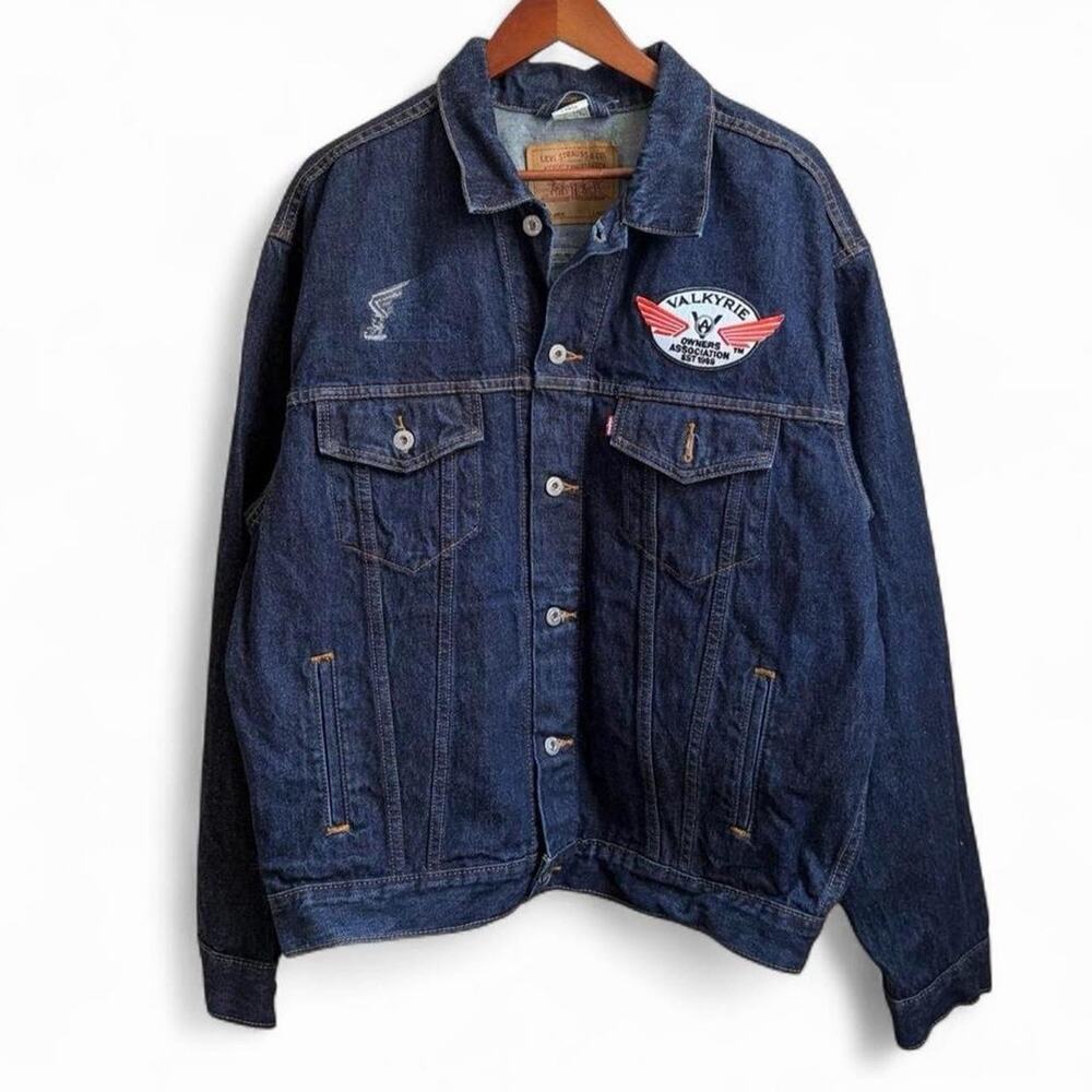 Vintage 90s Levi’s Dark Wash Type 3 70507-4809 Men’s L Denim Trucker Jacket